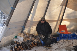 Bernie McLeod from Moose Cree works to protect the North French River. 